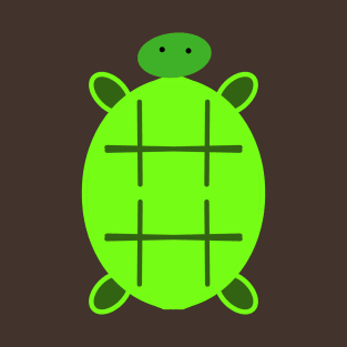 Bold and Bright Green Turtle T-Shirt