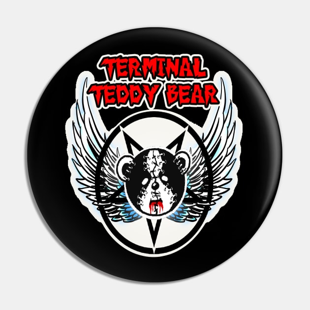 Terminal Teddy Bear Pin by Biomek