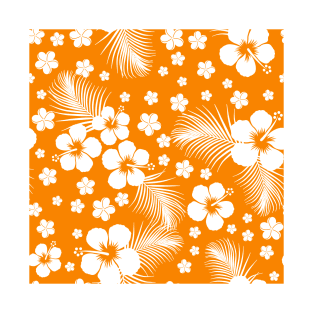 Hawaiian Hibiscus Yellow-Orange T-Shirt