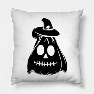 Happy Halloween funny ghost happy holidays illustration Pillow