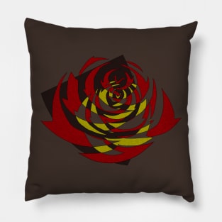 Shield and Roses - Red & Gold Pillow