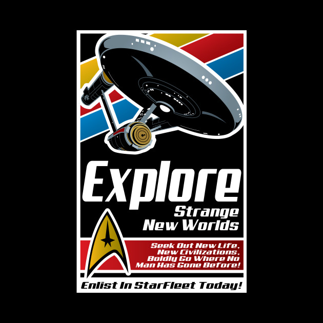 Explore New Worlds - Star Trek - Phone Case