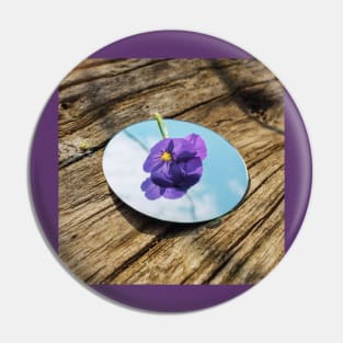 Purple Flower Pin