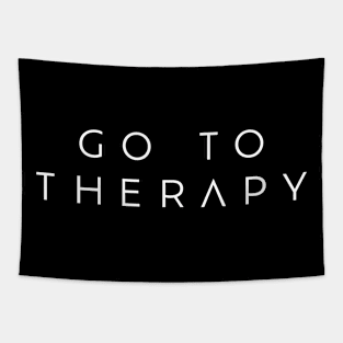 Go to Therapy White Tapestry