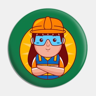 Engineer Woman Pin