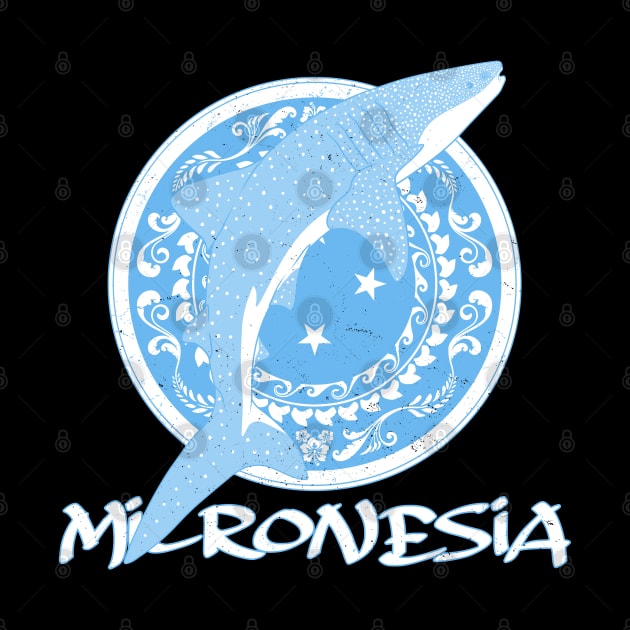 Whale Shark on Micronesian flag by NicGrayTees