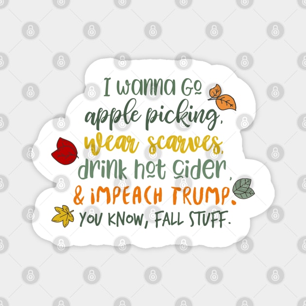 Impeach Trump Magnet by hawkadoodledoo