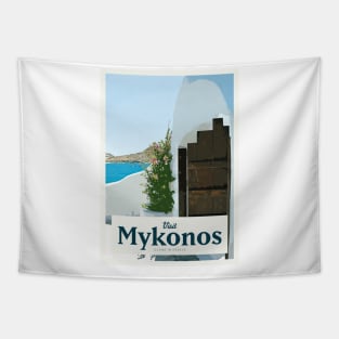 Visit Mykonos Tapestry