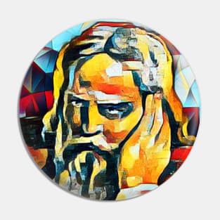 Snorri Sturluson Abstract Portrait | Snorri Sturluson Artwork 2 Pin