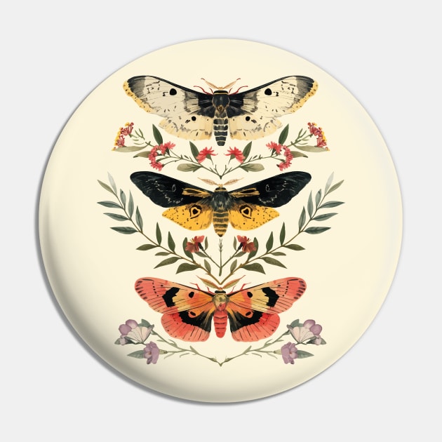 Moths and flowers Pin by StepInSky