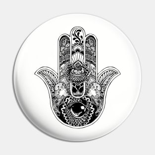 Hamsa Hand Otter Pin