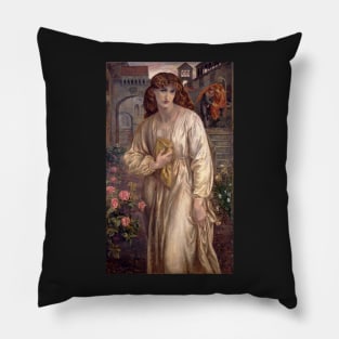 Salutation of Beatrice -  Dante Gabriel Rossetti Pillow