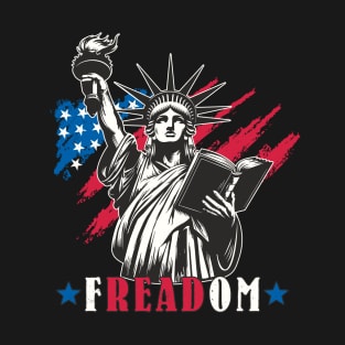 Banned Books "FREADOM" Book Lovers For Intellectual Freedom T-Shirt