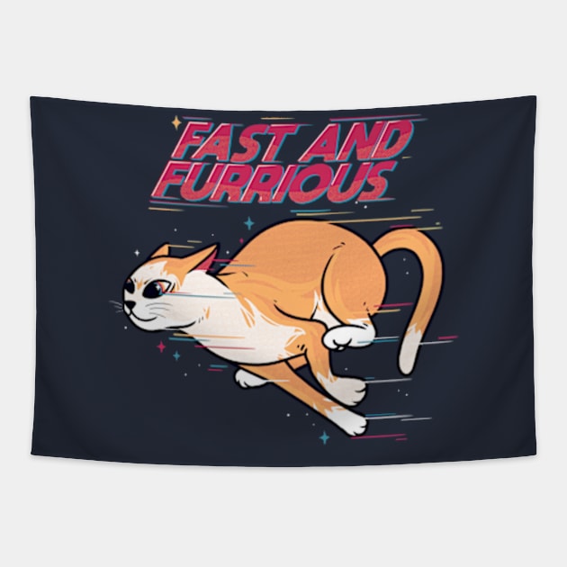 fast and furrious Tapestry by Eoli Studio