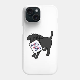 Happy 4th of July says Dog Phone Case