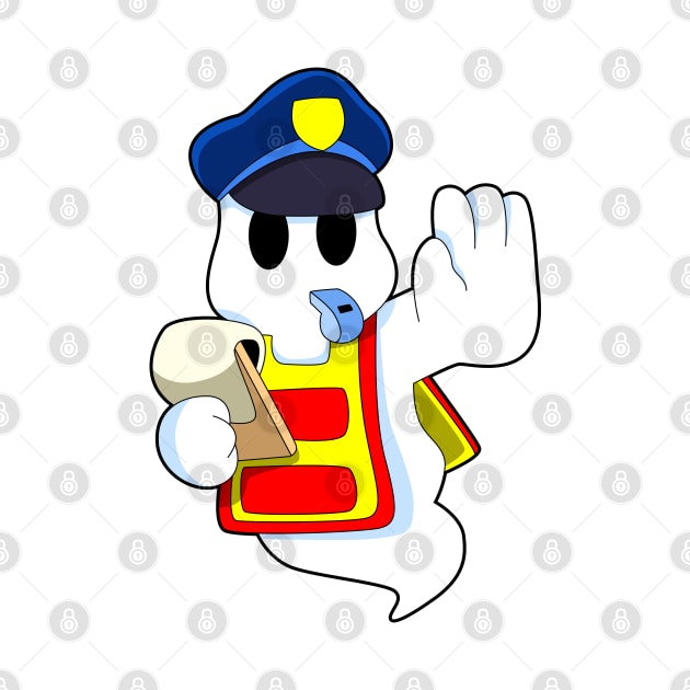 Ghost as Police officer with Whistle by Markus Schnabel