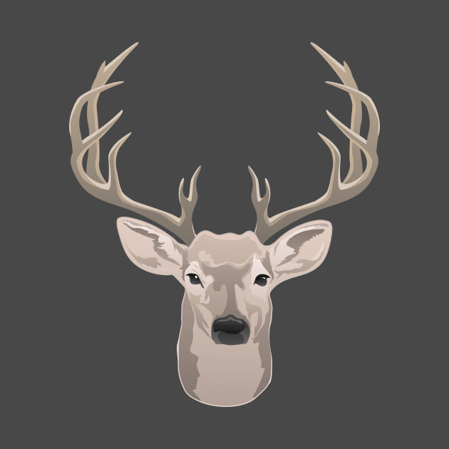 Beautiful buck with big antlers by hobrath