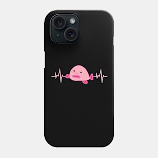 Blobfish heartbeat EKG ocean ugly blob Phone Case