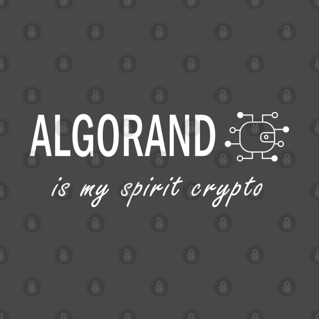 Algorand is my Spirit Crypto - Dark BG by olivergraham