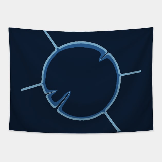 Exploding Blue Ion Tapestry by Cerberus4444