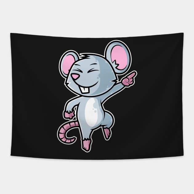 Mouse Dancer - Dance for kids Kawaii Neko Anime design Tapestry by theodoros20