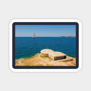 World War 2 Bunker in Rovinj, Croatia Magnet