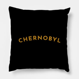 Chernobyl Typography Pillow