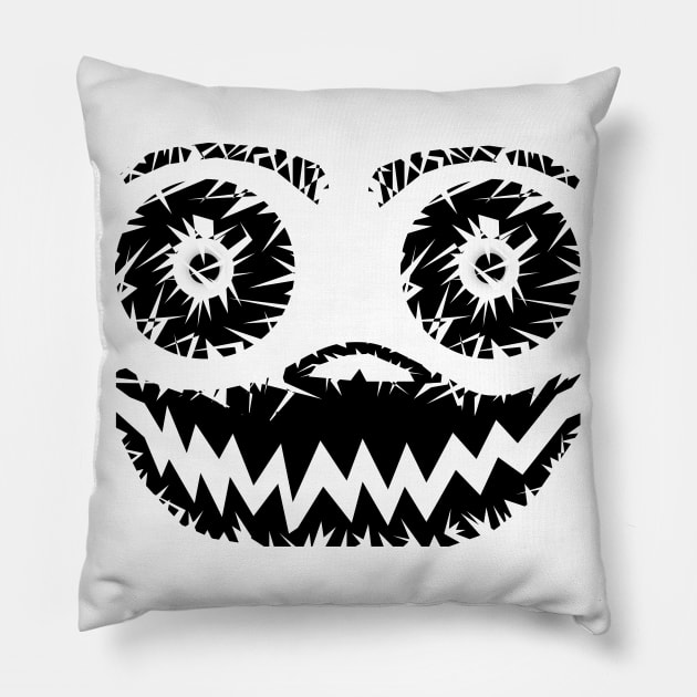 Happy Face - Scratch Design Pillow by ArtsoftheHeart