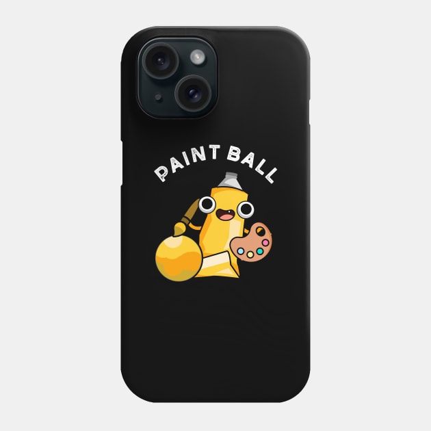 Paintball Cute Paint Pun Phone Case by punnybone