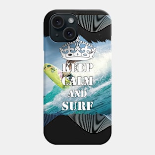 Keep Calm And Surf 46 - Summer Of Surfing Phone Case