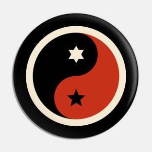 Yin Yang Stars Pin