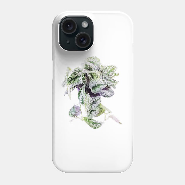 Satin Pothos Watercolor Phone Case by joanniecandi