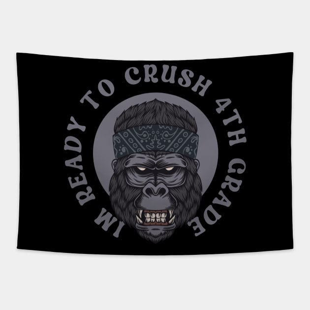 I'm Ready To Crush 4th grade Back To School Tapestry by Myartstor 