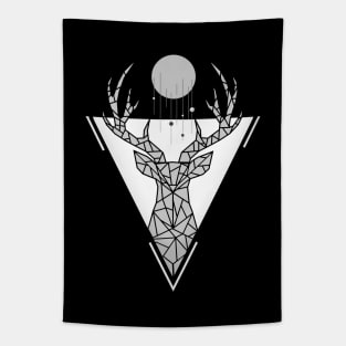 Geometric planet deer Tapestry