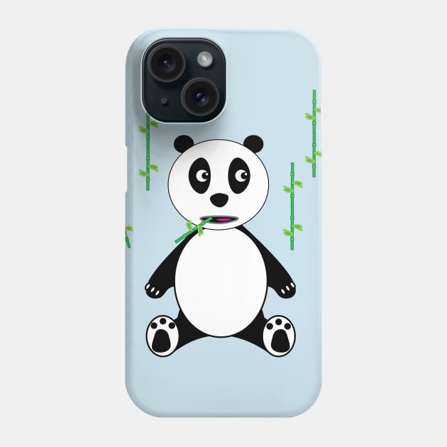 Panda and Bamboo Phone Case by Mathew Graphic