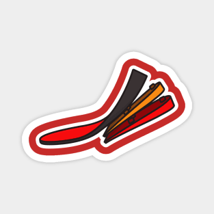 Comfortable shoes arch support insoles Sticker vector illustration. Fashion object icon concept. Two-layered shoe arch support insole sticker design icon with shadow. Magnet