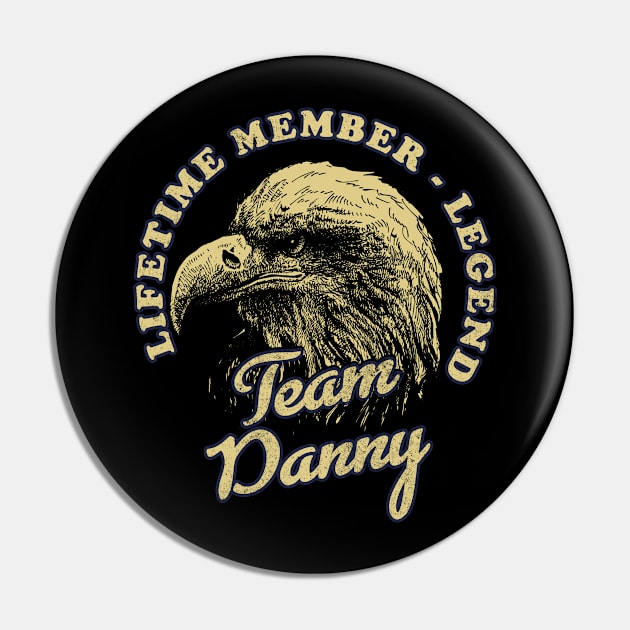 Danny Name - Lifetime Member Legend - Eagle Pin by Stacy Peters Art