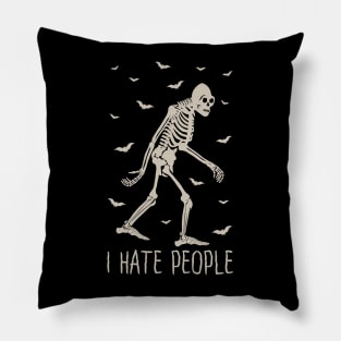 Bigfoot I Hate People Pillow