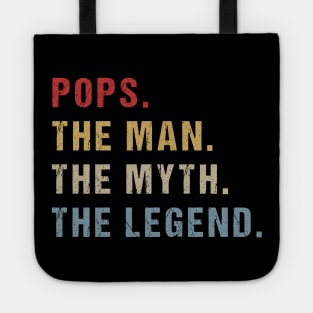 Vintage Father's Day Pops The Man The Myth The Legend Tote