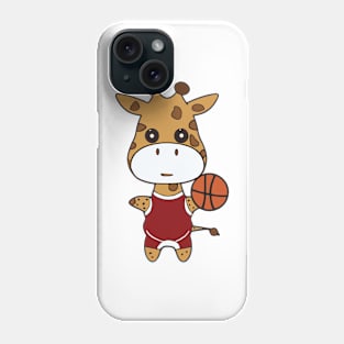 Kawaii Cute Basketball Giraffe Phone Case