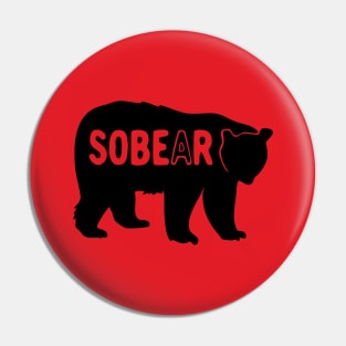 Sober Bear Pin