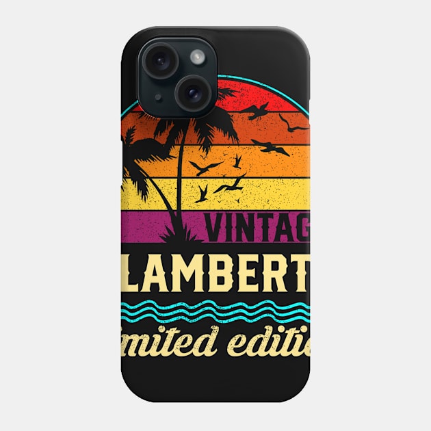 Vintage Lambert Limited Edition, Surname, Name, Second Name Phone Case by cristikosirez