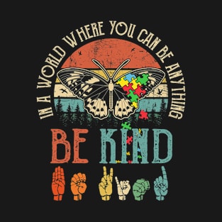 Be Kind Kindness Shirt For Women Autism Awareness T-Shirt