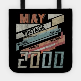 Born In MAY 2000 200th Years Old Retro Vintage Birthday Tote