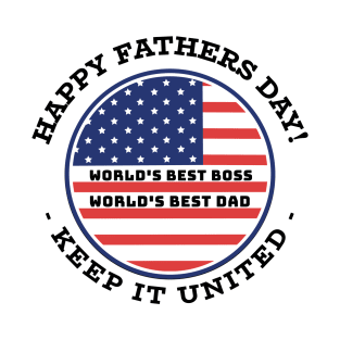 World's Best Boss, World's Best Dad T-Shirt