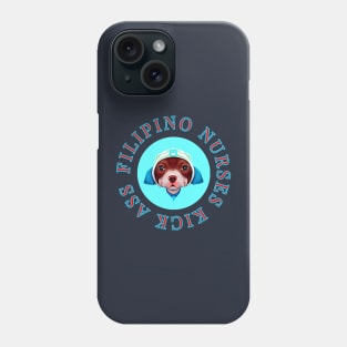 Filipino Nurse Cute Pitbull Medical Design Phone Case