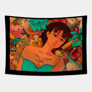 Perfect Blue Tapestry