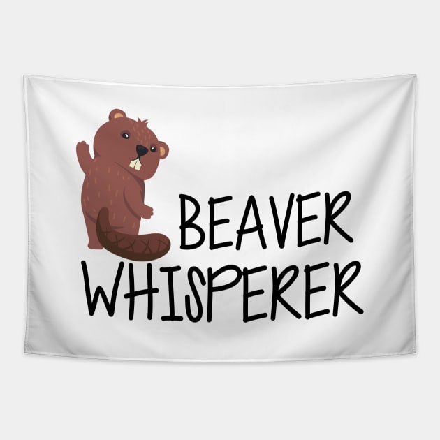 Beaver Whisperer Tapestry by KC Happy Shop