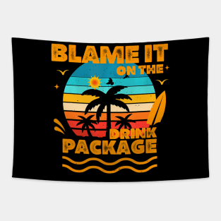 Blame It On The Cruise Package Cruise Tapestry