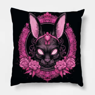 Rosy Rabbit Pillow